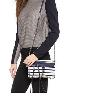 Rebecca Minkoff Mini Navy Crossbody Bag Nautical